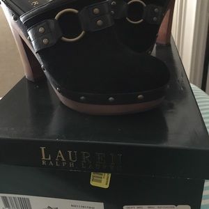 Ralph Lauren Stasi suede clog